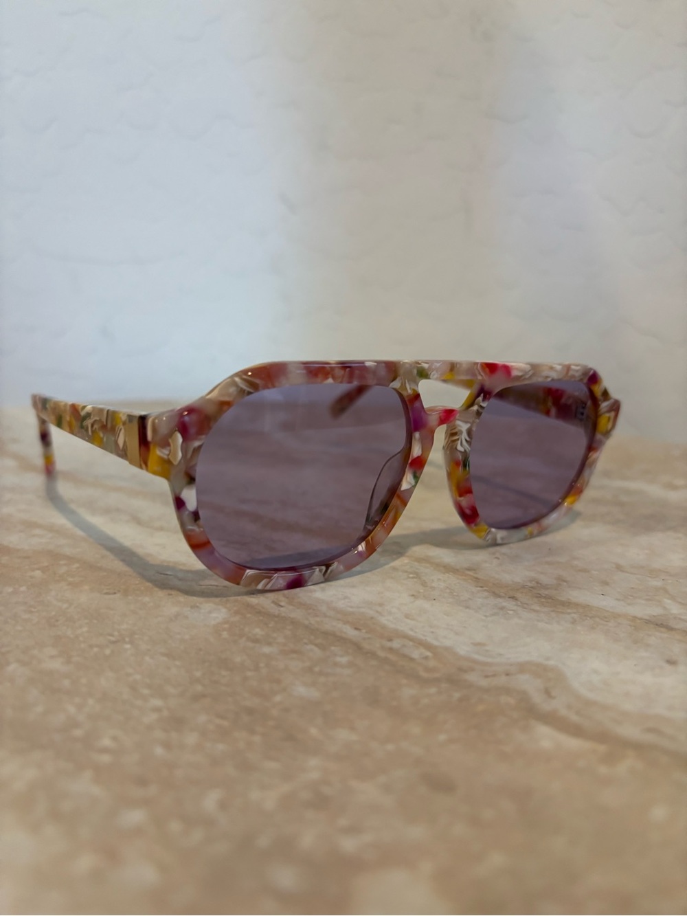 I-Sea x Urban Outfitters Ziggy Multicolor Floral Acetate Sunglasses